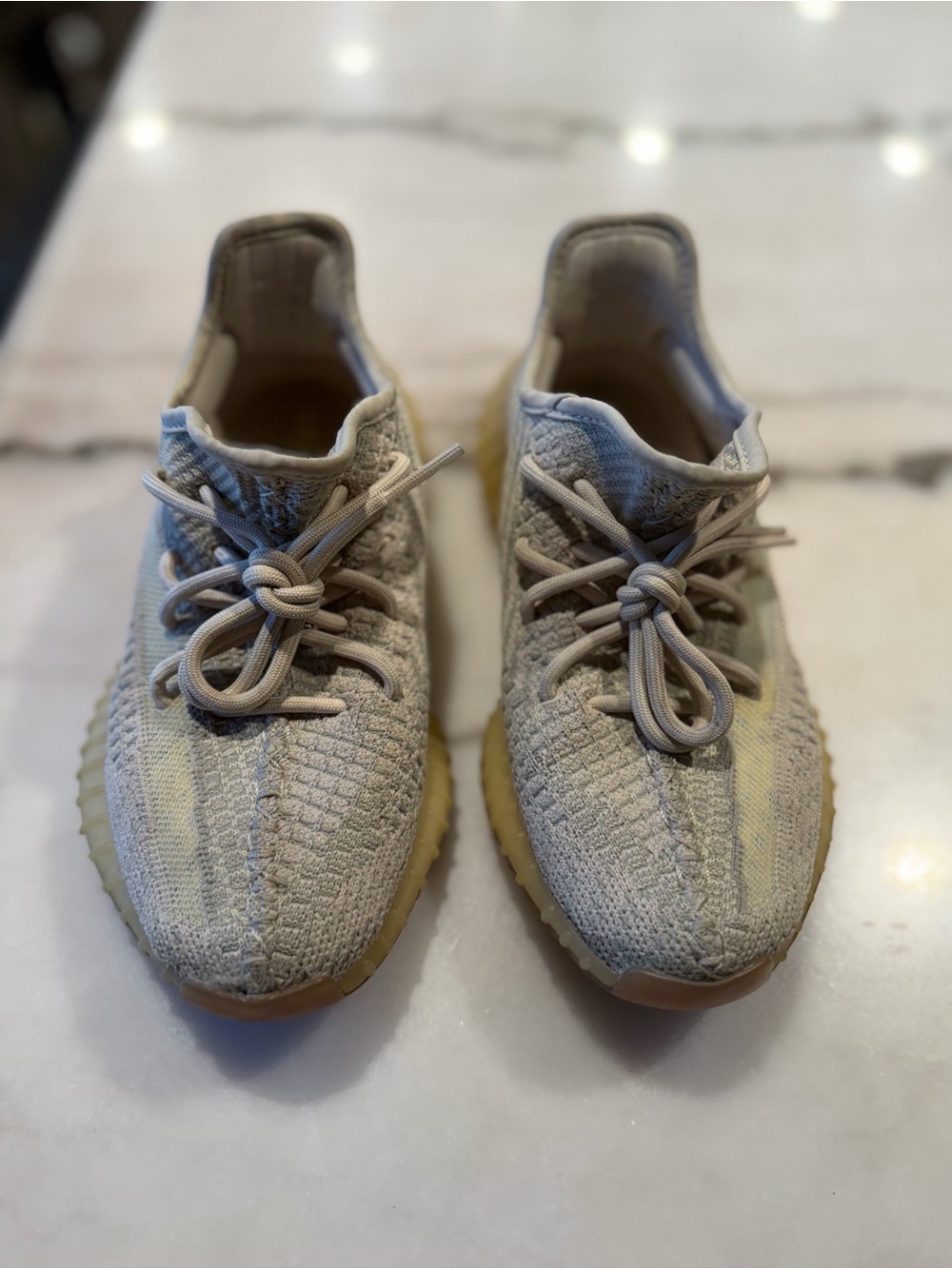 Boys Yeezys — Light Gray